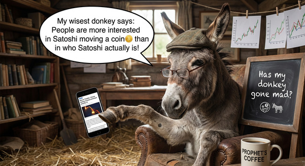 !nbpro My wisest donkey says: People are more interested in Satoshi moving a coin🪙 than in who Sato…