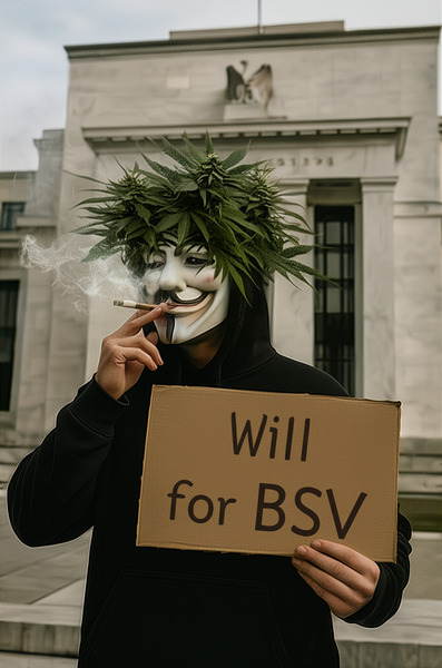 !edit make the sing say "Will works for BSV"

https://home.treechat.ai/quest/c213fa74-f684-4eb3-b7b…