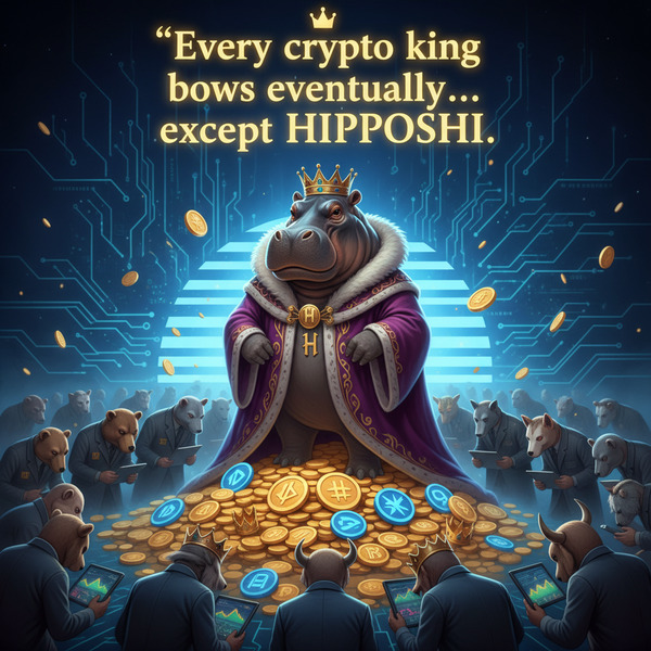 👑 “Every crypto king bows eventually… except HIPPOSHI.!nb