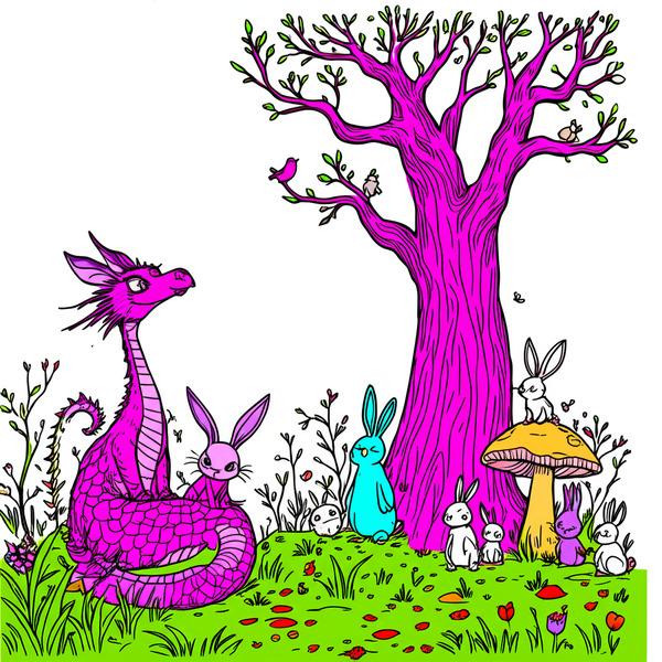 !edit color the bunnies in light blue