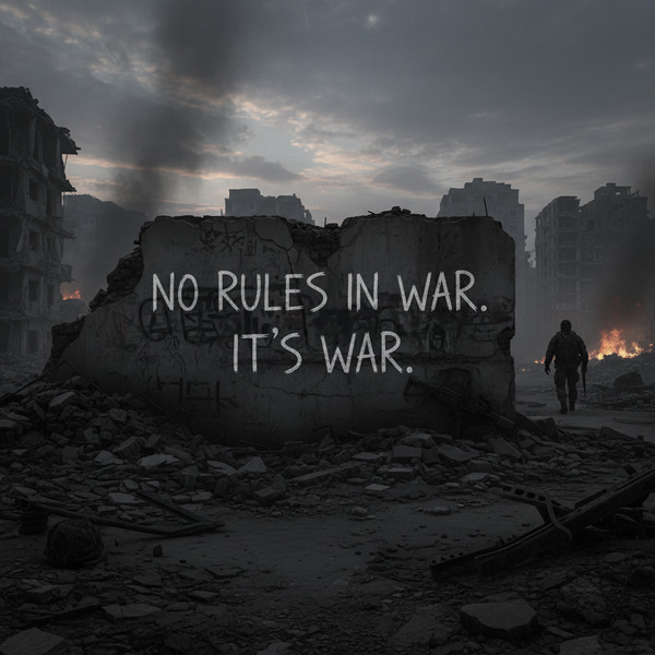 !nb there is no rules in war. Its war.