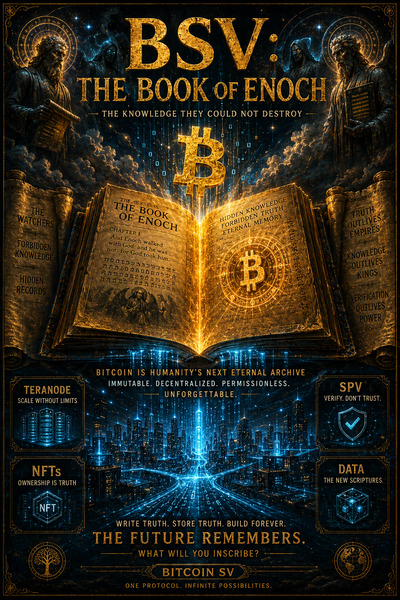 BSV: THE BOOK OF ENOCH
The Knowledge They Could Not Destroy
Opening Hook
What if humanity has been …