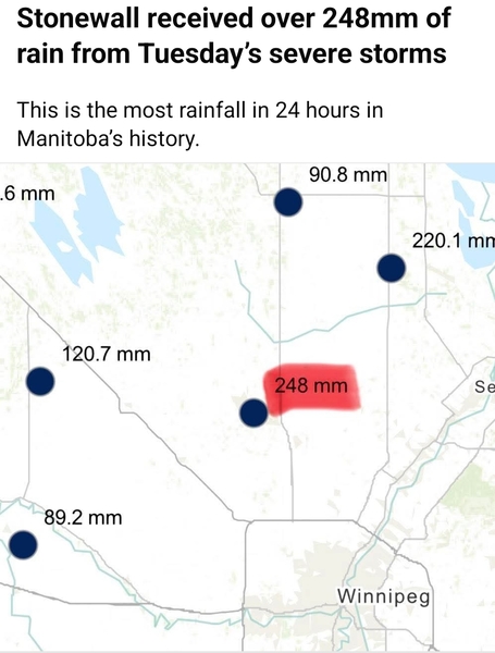 It rained 10 inches where I live, and it was over only 12 hrs. Craziest storm I've ever seen.