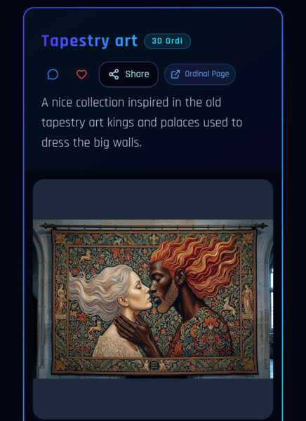 New collection in 3DORDI.
Tapestry art 
@Bsvcrypto @Ziomary @RosaAmargada @KURO @staub @treefiddy @…