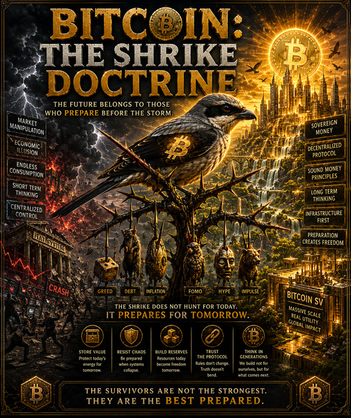BITCOIN: THE SHRIKE DOCTRINE
Nature has always understood power better than politics.
Long before g…