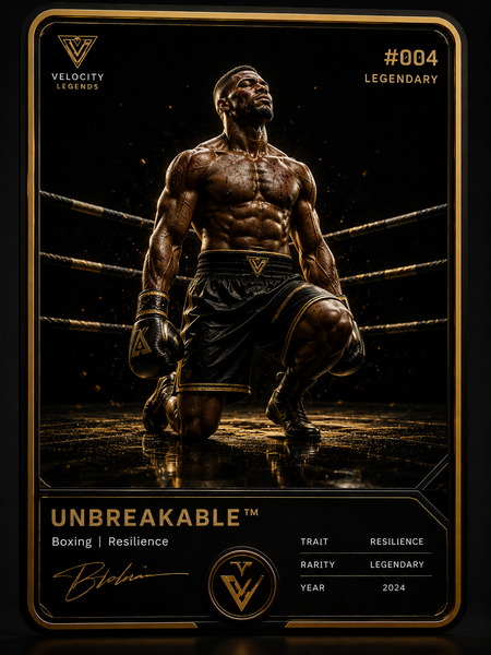 🥊 #004 — UNBREAKABLE™ Trait: Resilience Rarity: Legendary