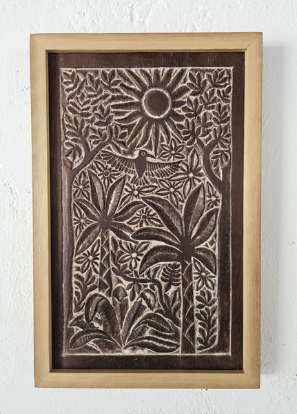 The Sun Bird
Framed woodcarving (Limited edition).
12.5 by 8 inches.
This is number 4 of 7. I will …