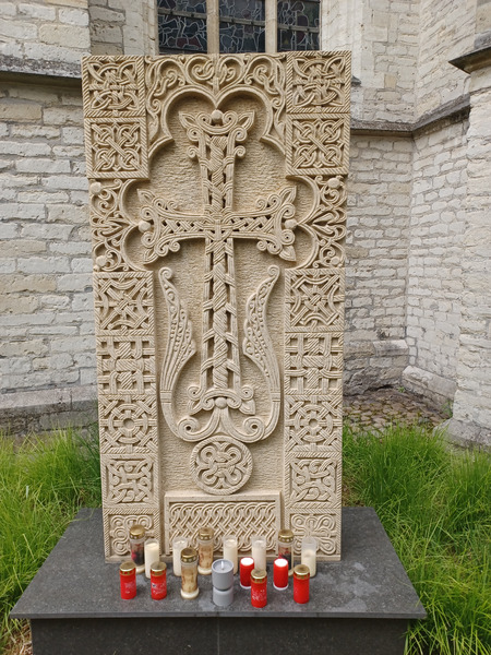 I saw this magnificant cross near a church in Kortrijk West Belgium today.