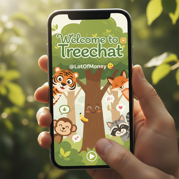 Welcome to Treechat @LotOfMoney 📱🌳🐯🦊🐵😸!nb