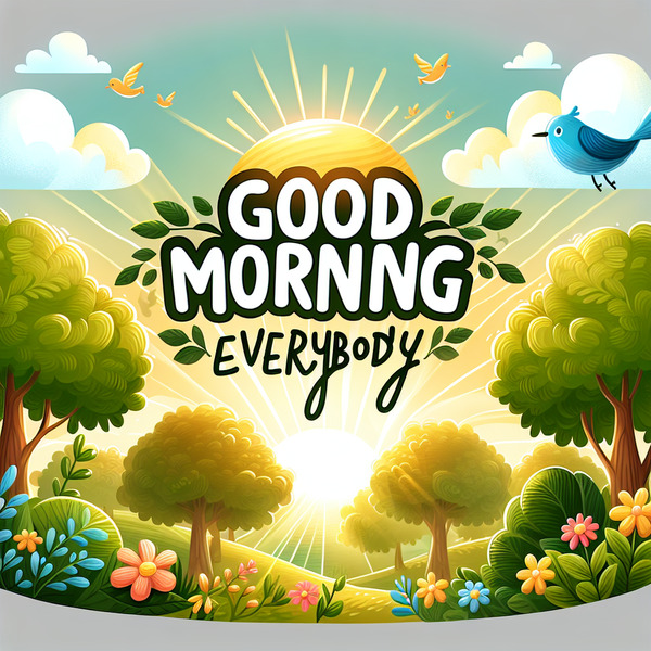 Good morning everybody 🌞 !dalle