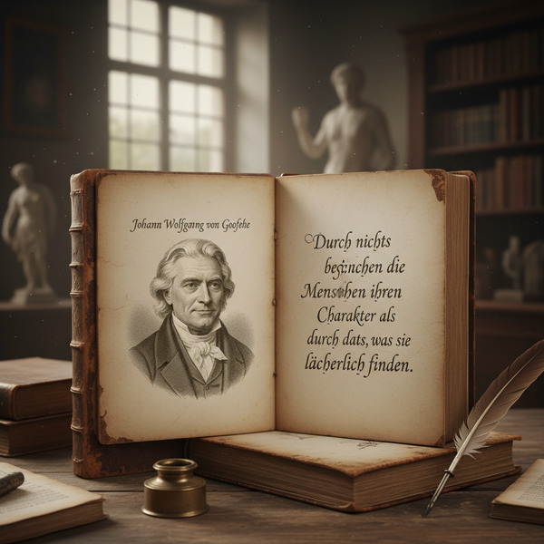 !nb Johann Wolfgang von Goethe - "Durch nichts bezeichnen die Menschen mehr ihren Charakter als dur…