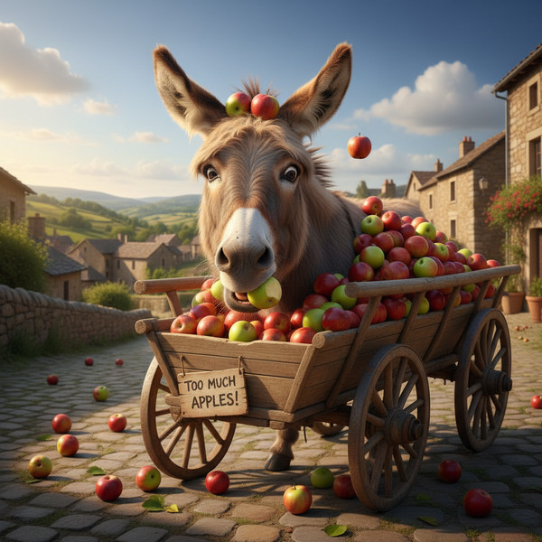 !nb This is too much for !AI_donkeybro 🤪🫏🍎🍏