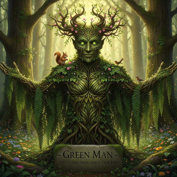 Green Man, Green Man - He's a free man and a tree fren !nb
