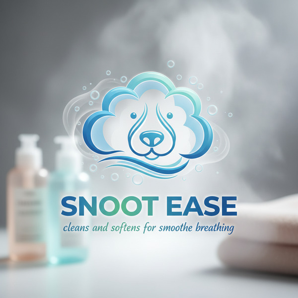 Snoot Ease logo cleans and softens for smoothe breathing !nb