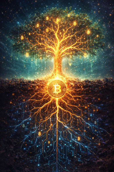 🪙🌱 BITCOIN LIFE NFT 
It didn’t start as power.
It started as a seed.
One block.
One idea.
One quiet…