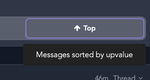 clock on Profile in the sidebar (or click on your avatar in a message) and then click "Top" in the …