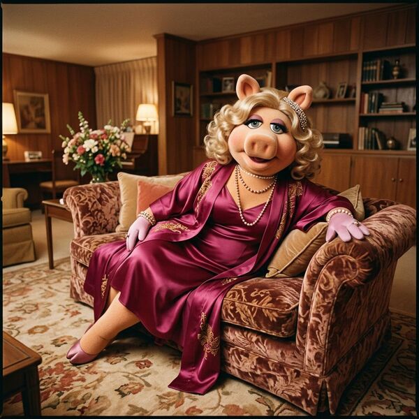 PlayBoar Centerfold model love goddess Miss Big Pig poses naked!nb