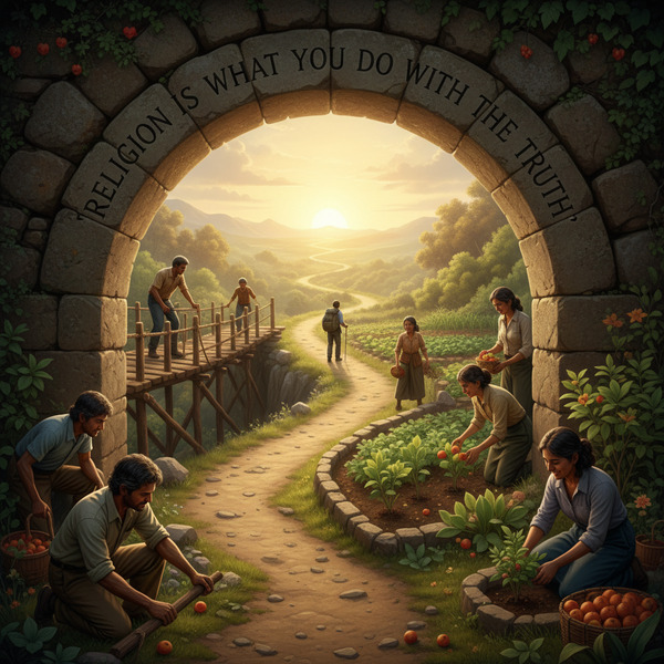 Religion is what you do with the truth.!nb