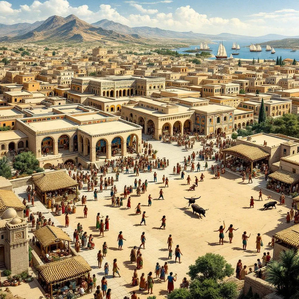 The Minoan civilization flourished on the island of Crete during the Bronze Age (c. 3000–1100 BCE),…