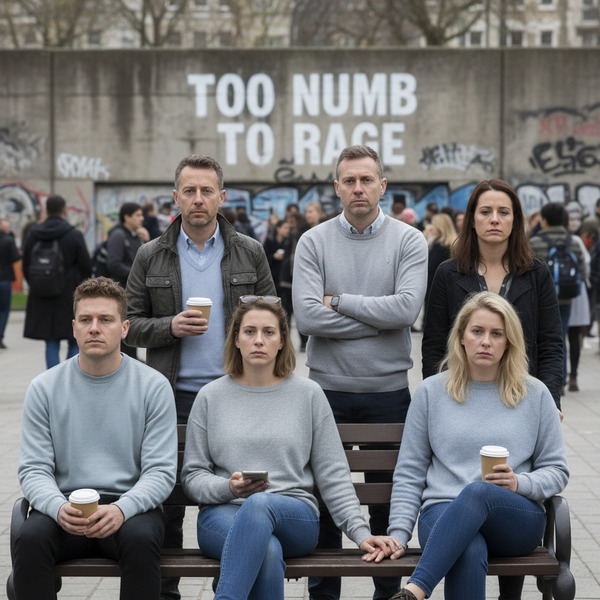 The white people are too numb to be mad.!nb