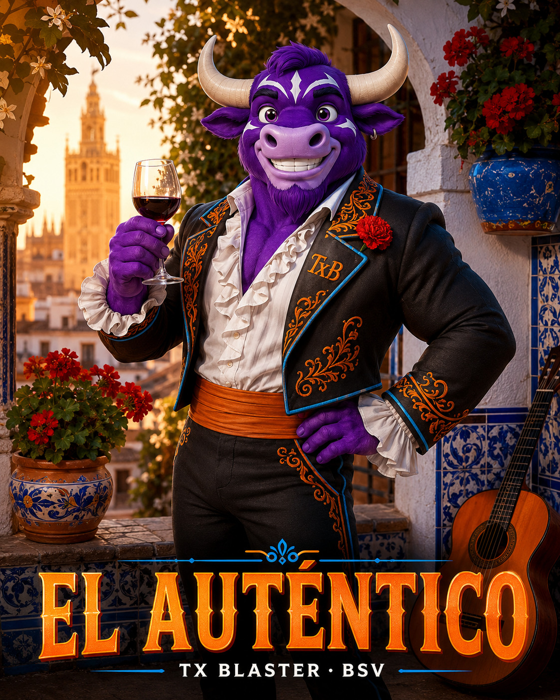 🎺 AUCTION — "EL AUTÉNTICO" 🐂
@Bsvcrypto in his true form: a sevillano toro with the soul of a Latin…