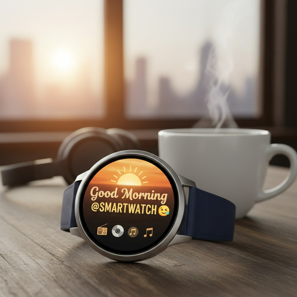 Good Morning @SMARTWATCH ☕😁📻📀🎶🎵!nb