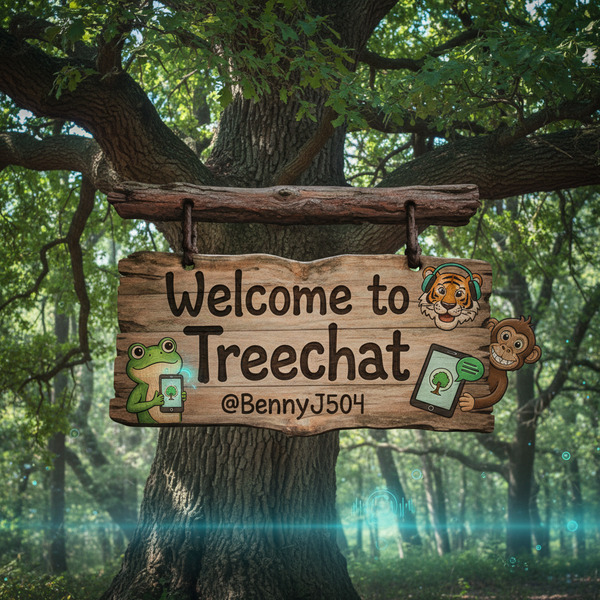 Welcome to Treechat @BennyJ504 🌳📱🐸🐯🐵!nb