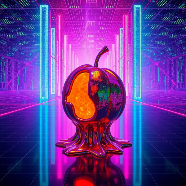 Melting apple
