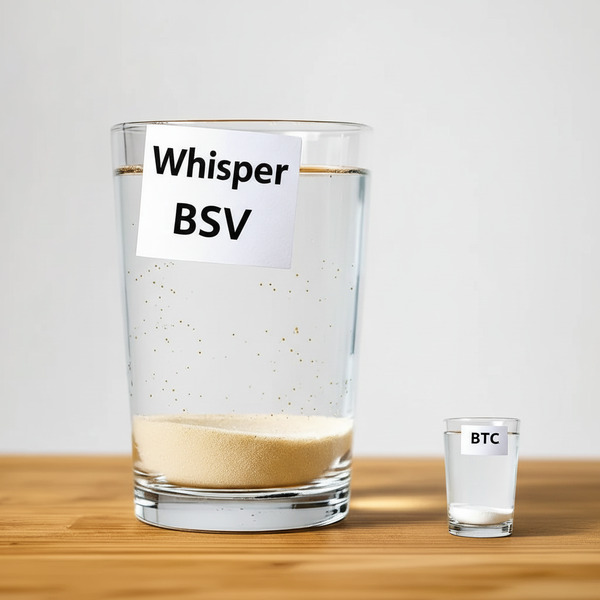 3 days later !edit_nb make the BSV glass 10 times bigger with tiny BTC glass next to it