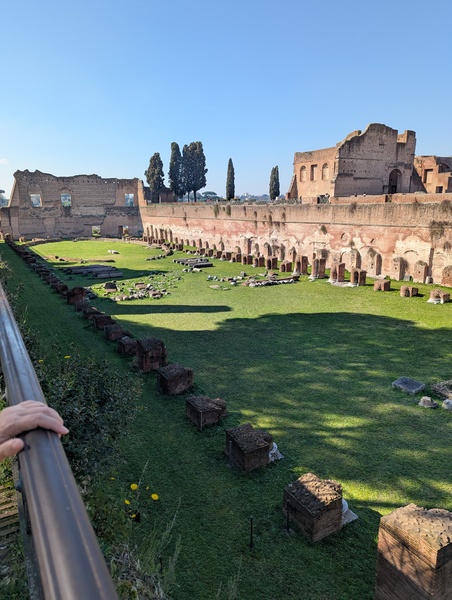 Archeological site around coliseum