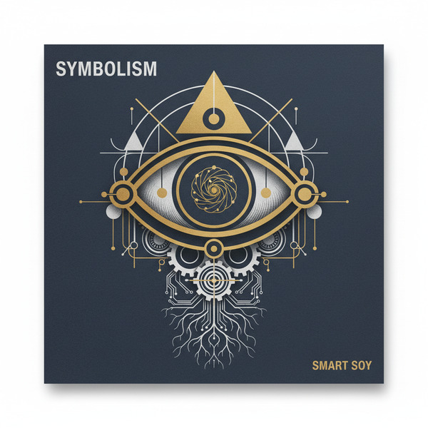 !nb A RECORDCOVER WITH THE TITEL 'SYMBOLISM' AND ARTISTNAME 'SMART SOY'. BE CREATIVE, MAKE IT ART A…