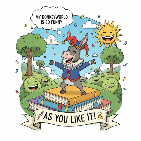 !nb My Donkeyworld is so funny. As you like it! ✍️👏
