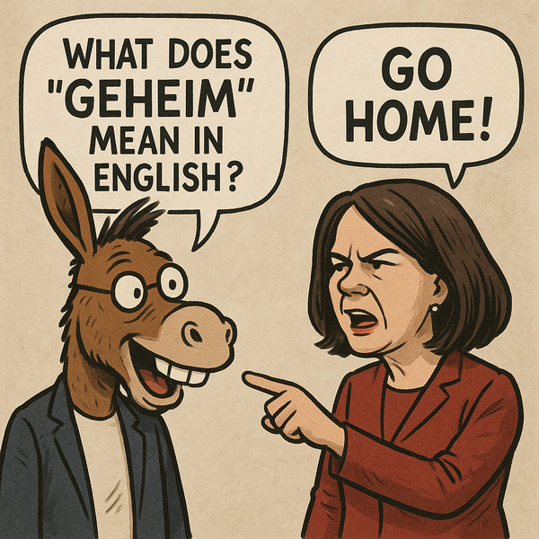 !gpt4o Hey !AI_donkeybro, you're so wise and funny, could YOU please ask Ms former Foreign Minister…