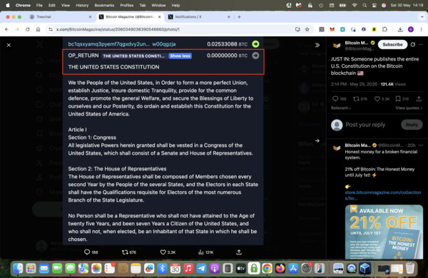 The OP_RETURN code showing this , you can decide who asked for this code in the USA and  it had to …