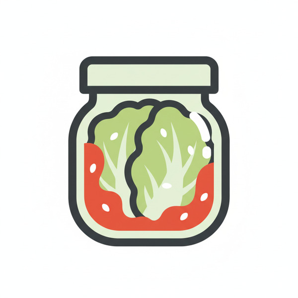 !nb Create a clean vector-style logo icon for a TON token called “Kimtchi”. Minimal flat design, ro…