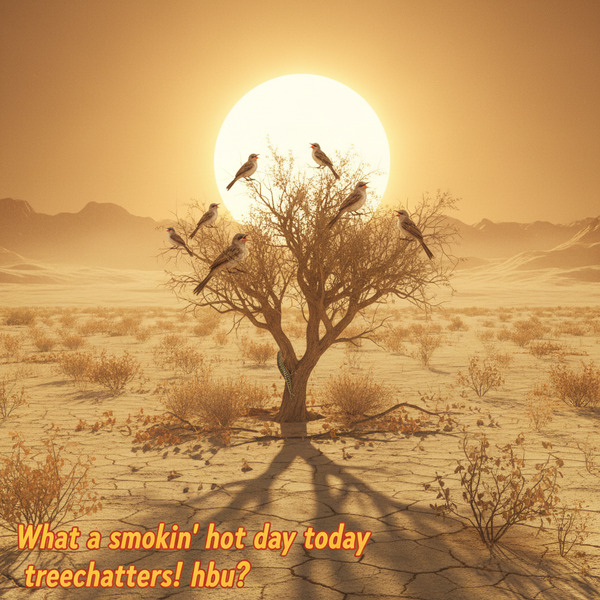 !nb What a smokin' hot day today treechatters! hbu?