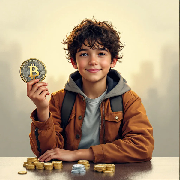 !flux11 Fulani girl holding Bitcoin SV