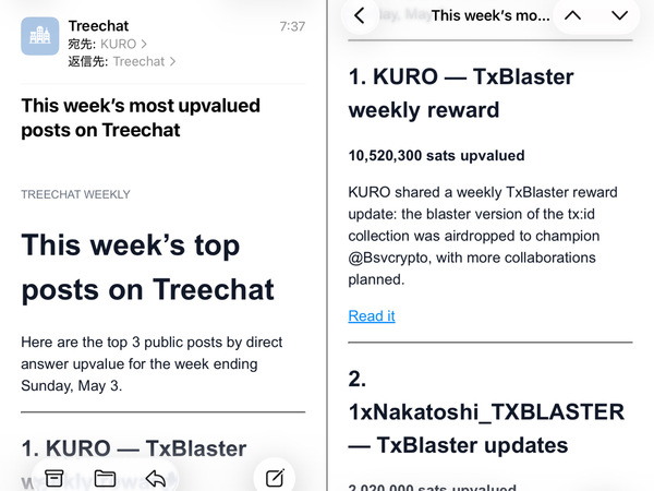 Thanks always @treechat
