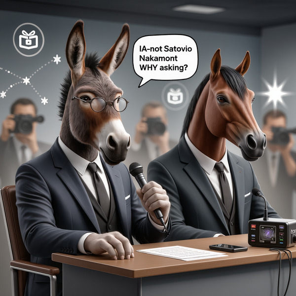 Stupid Things2009* IA-not Satoshi Nakamoto WHY asking🥣🪙   
#55 🫏🐴🤡
https://3dordi.io/collections?se…