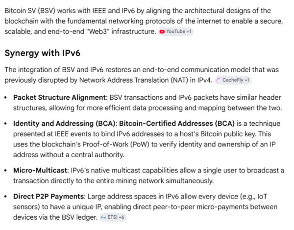 BSV + IPv6 = Web3