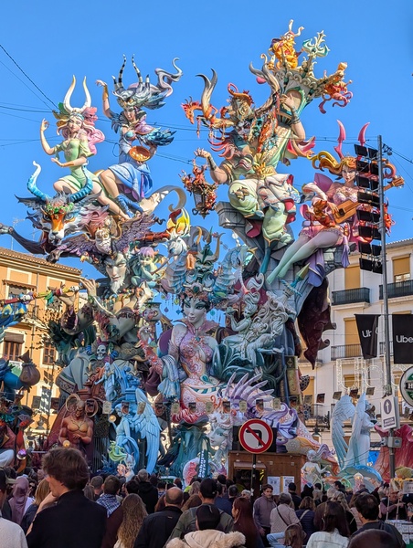 Fallas Festival Valencia .
This is the winner Fallas 2026. 
Falla Convento Jerusalem