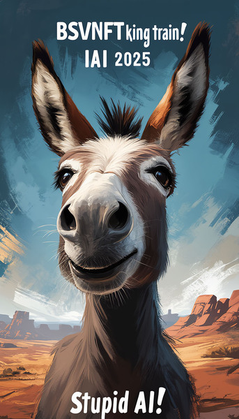 *Stupid Things66 IA-nonsensus 2025* 🍾🎉🥳🫏

You won't believe it, but this donkey is making history w…