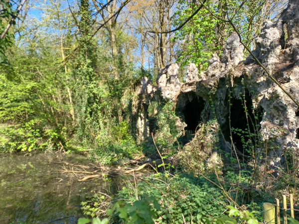Tiegem forest today.
Man-made caves.