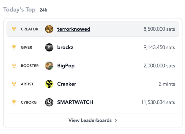 [[treechat leaders]] @terrorknowed @brockz @BigPop @Cranker @SMARTWATCH