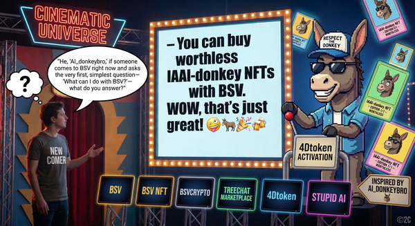 !nbpro Hey !AI_donkeybro, if someone comes to BSV right now and asks the very first, simplest quest…