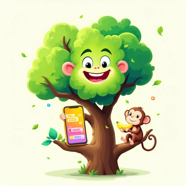 !flux Welcome to Treechat 🌳 📱 🦜 🐵