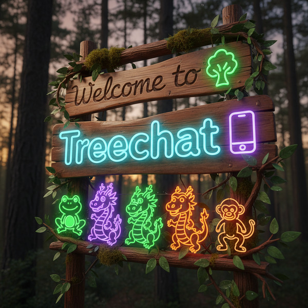 Welcome to Treechat 🌳 📱 🐸 🐉 🐲 🦖 🐵 !nb