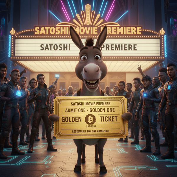 !nb Thanks! Can Donkey use this to pay for my ticket for the Satoshi Movie?