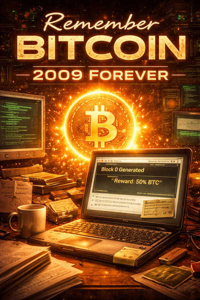 🚨 AUCTION LIVE — Remember Bitcoin | 2009 Forever 🚨
Before the headlines.
Before the institutions.
B…