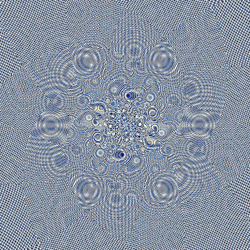 When you close your eyes and press on your eyeballs, you see patterns like this!
This actually has …